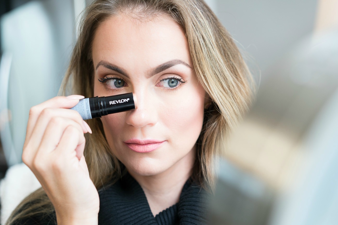 how to highlight with drugstore highlighter under $15 PhotoReady Instafix Highlighter Stick angela lanter hello gorgeous 10 minute morning makeup routine