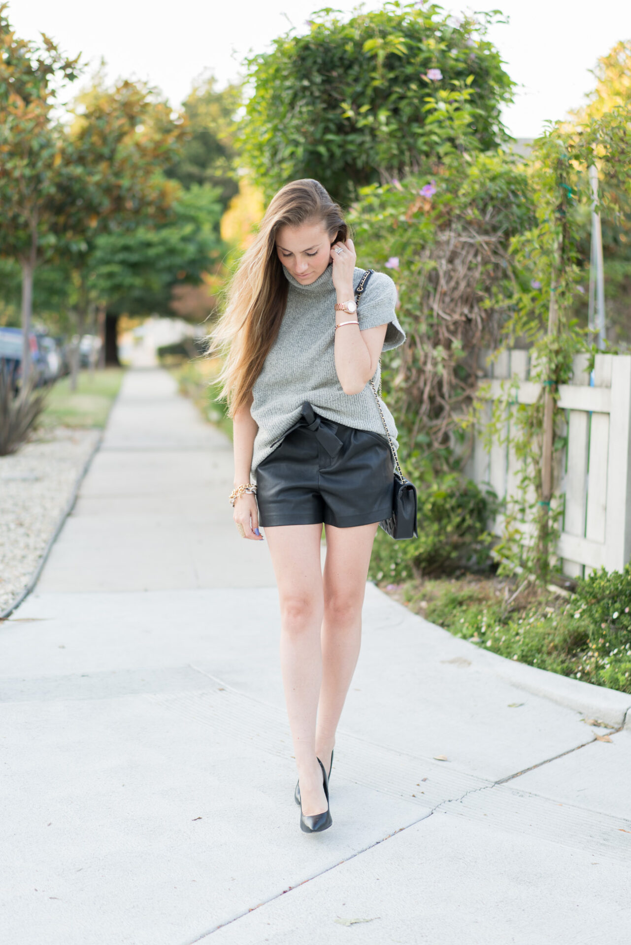 1 ASOS grey turtleneck sweater worn 2 ways angela lanter hello gorgeous