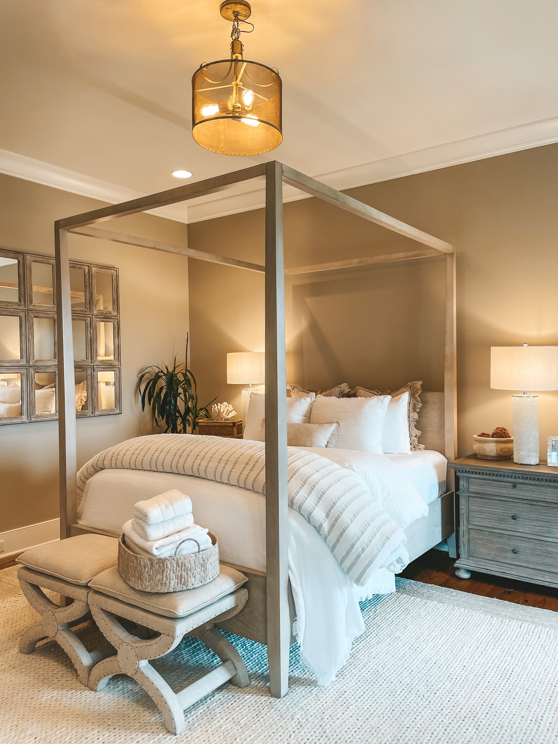 Rugs USA Off White Braided Area Rug Guest bedroom neutral coastal decor nashville home angela lanter